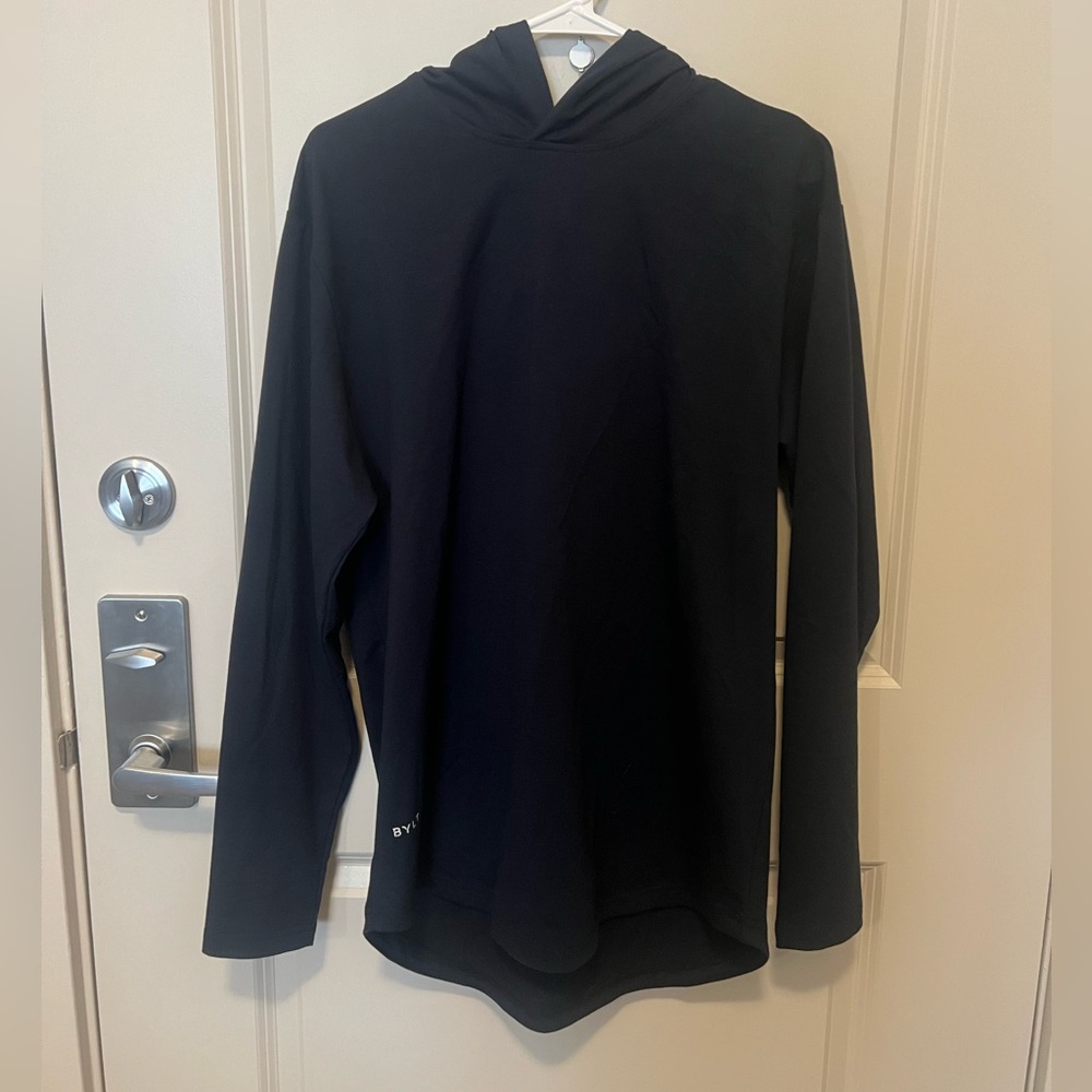 BYLT Men’s Lightweight Black Long Sleeve Hoodie Size M